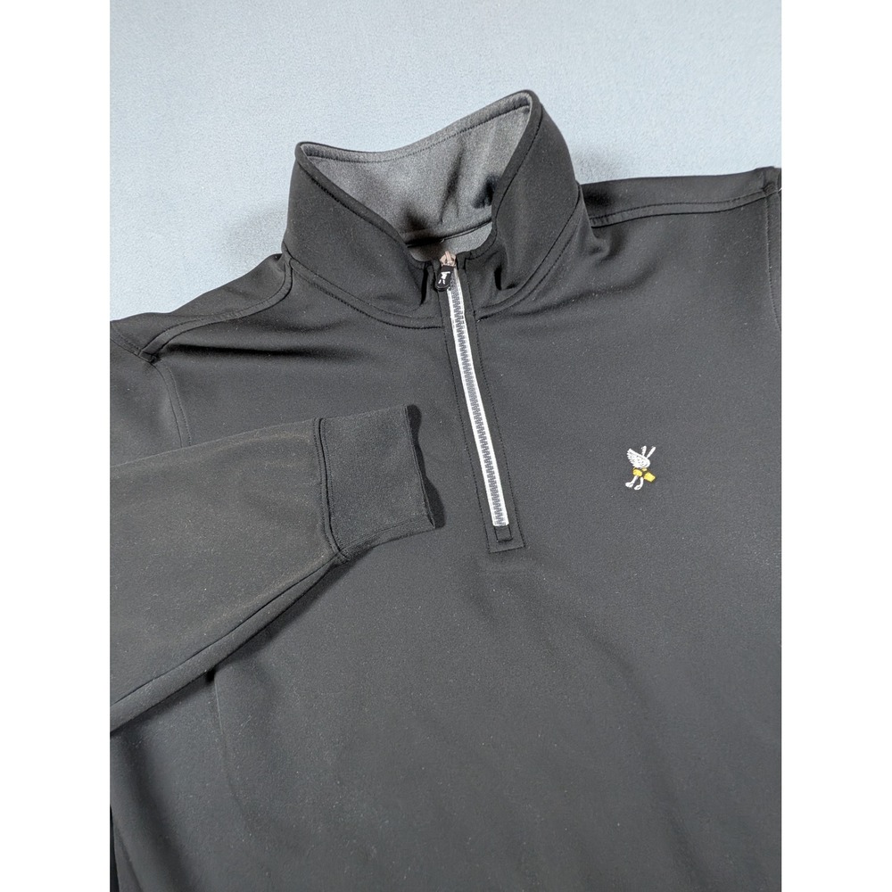 F&G Tech Winged Foot Golf Club 1/4 Zip Pullover Mens Large Performance Sweater